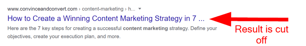 Title Tag Example Cut Off